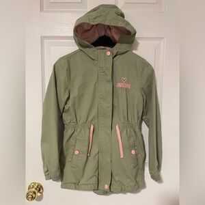 Kids Light Jacket Spring Jacket with Unicorn Embroidery 9-10 Years